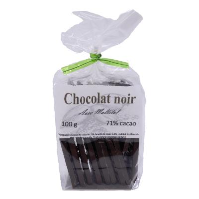 Chocolat noir sans sucre 